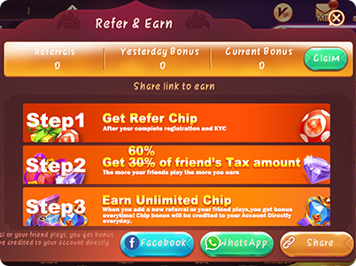 How to claim the Referral rewards